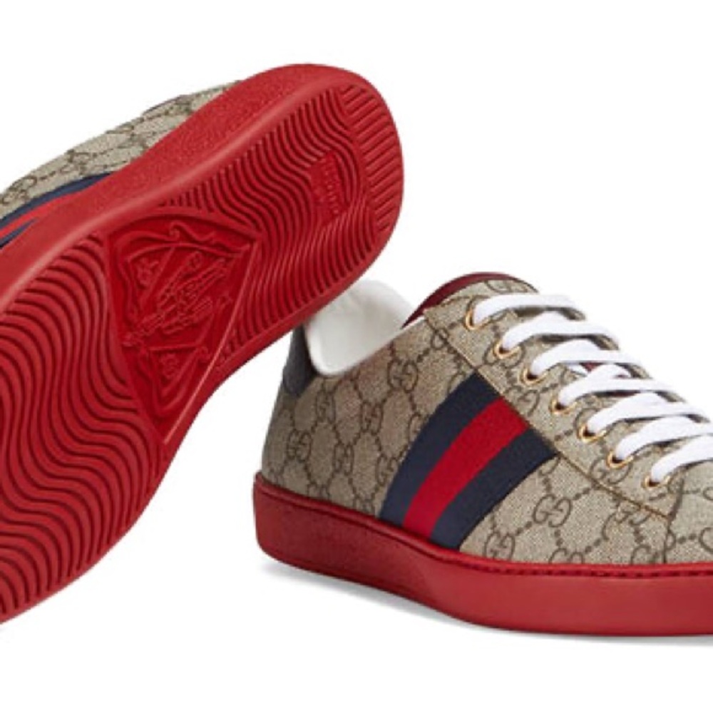 Gucci Ace GG Supreme monogram sneakers sz 13 - Picture 10 of 17